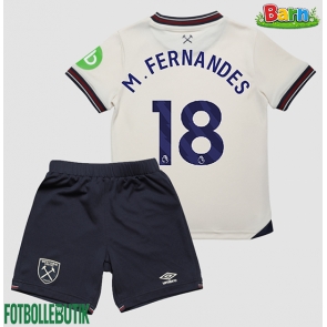 West Ham United Mateus Fernandes #18 Bortaställ Barn 2025-26 Kortärmad (+ Korta byxor)